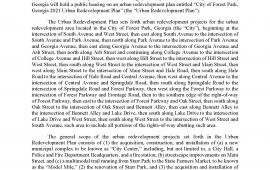 NOTICE OF PUBLIC HEARING ON URBAN REDEVELOPMENT PLAN ENTITLED  “CITY OF FOREST PARK, GEORGIA  2021 URBAN REDEVELOPMENT PLAN” 