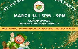 St. Patrick's Day Fountain Party