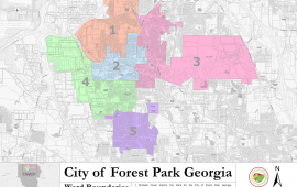 2024 City of Forest Park Ward Map