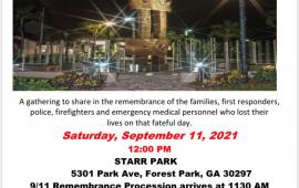 City of Forest Park and Forest Park Ministers Association 9/11 Remembrance Ceremony
