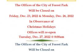 Holiday office Closure Sign