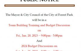 Budget Retreat Notice
