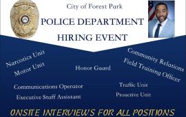 Police Department Hiring Event Flyer