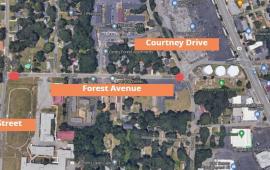 Forest Avenue Road Closure Map