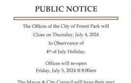 4th of July Holiday