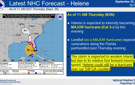 Hurricane Helene Track