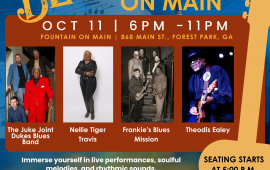 Blues On Main Concert Flyer
