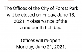 Juneteenth closure 