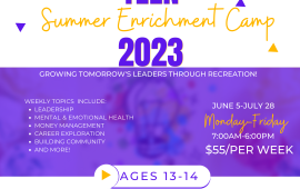 Teen Summer Enrichment Camp