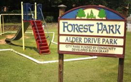 Alder Drive Park Sign