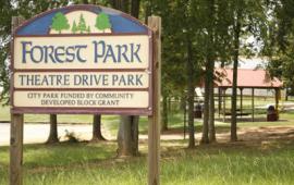 Theater Drive Park Sign