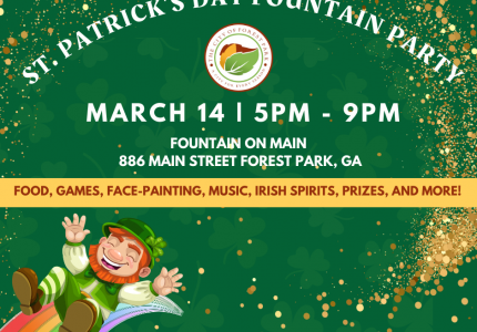 St. Patrick's Day Fountain Party