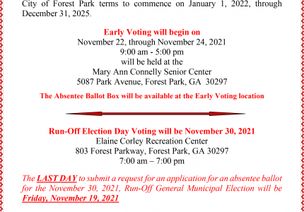  Last Day to submit absentee ballot
