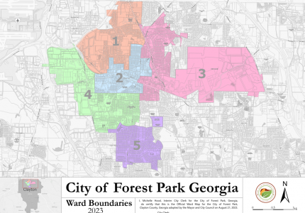 2024 City of Forest Park Ward Map