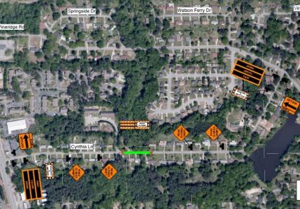 Cynthia Lane Road Closure