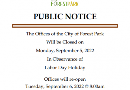 Labor Day Notice