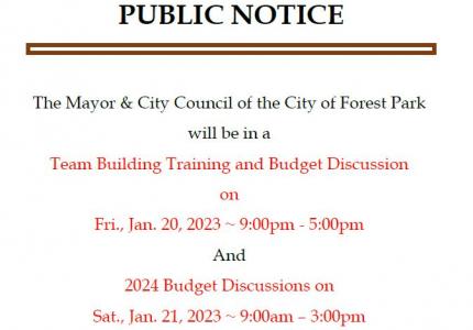 Budget Retreat Notice