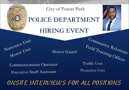 Police Department Hiring Event Flyer