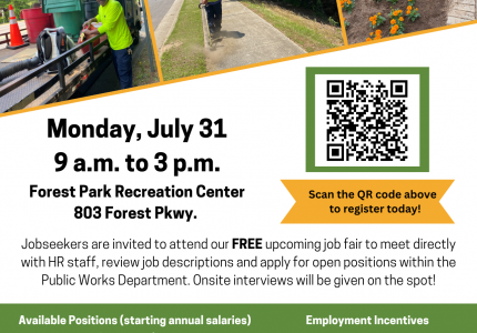 2023 Public Works Job Fair Flyer