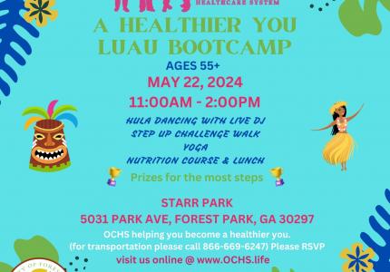 Luau Bootcamp Flyer