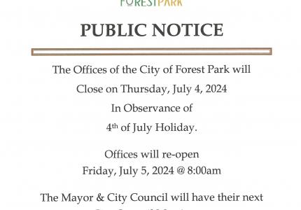 4th of July Holiday