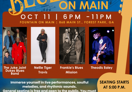 Blues On Main Concert Flyer