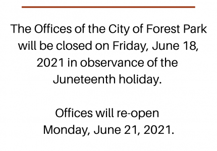 Juneteenth closure 