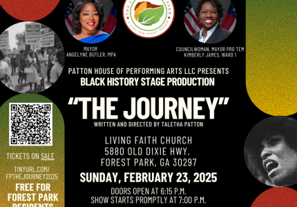 The Journey Black History Stage Production Flyer