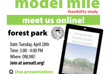 Join The Model Mile Feasibility Study Online (aeroatl.org) At 3:00 PM, April 28th For Our Live Presentation & Interactive Q&A