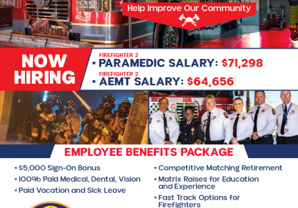 Forest Park Paramedic-Only Recruitment Flyer
