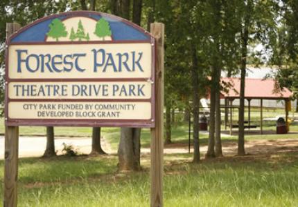 Theater Drive Park Sign