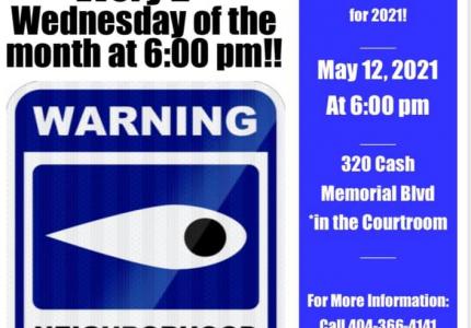 May Police Neighborhood Meeting