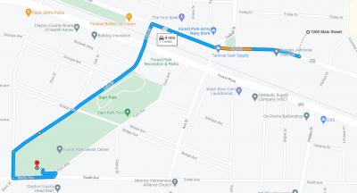2023 Forest Park High School Homecoming Parade Route