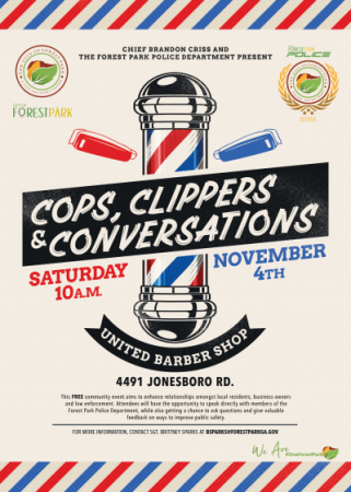 Cops, Clippers & Conversations Event