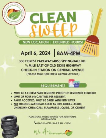 Clean Sweep Event Flyer