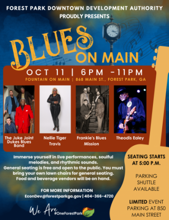 Blues On Main Concert Flyer