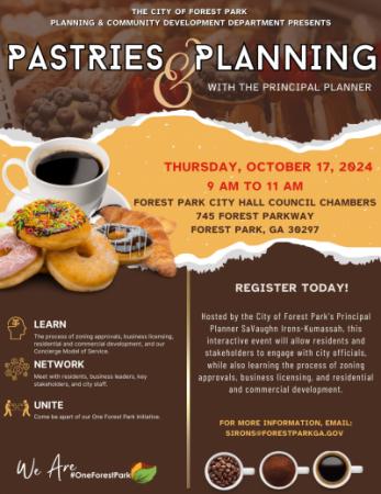 Pastries & Planning With The Principal Planner Flyer