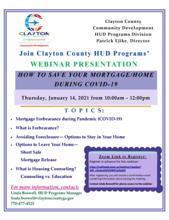 How To Save Your Mortgage/Home During COVID-19 Webinar