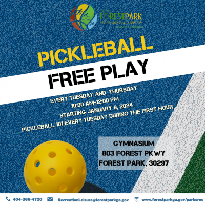 Pickleball Free Play 2024