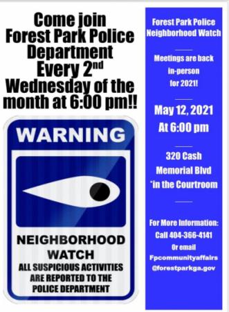 May Police Neighborhood Meeting