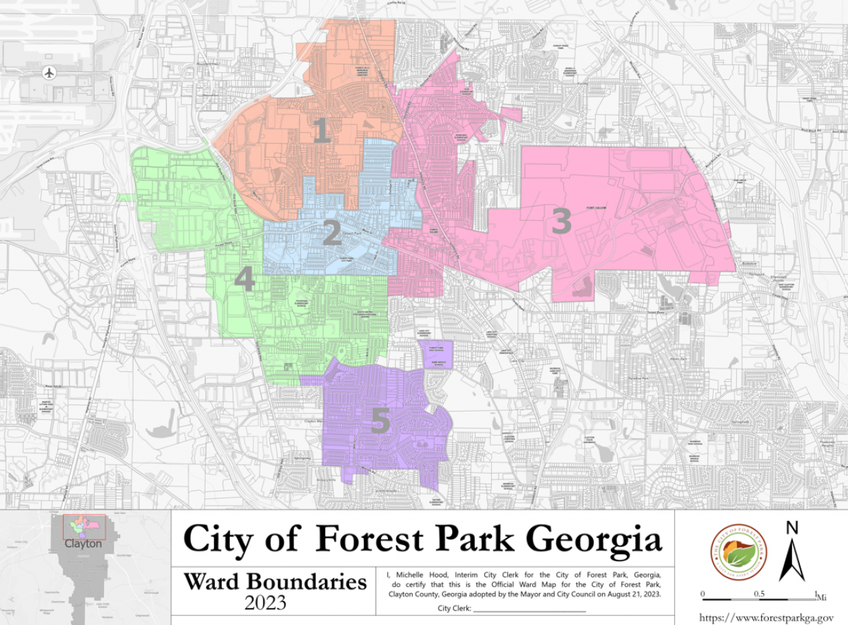 2024 City of Forest Park Ward Map