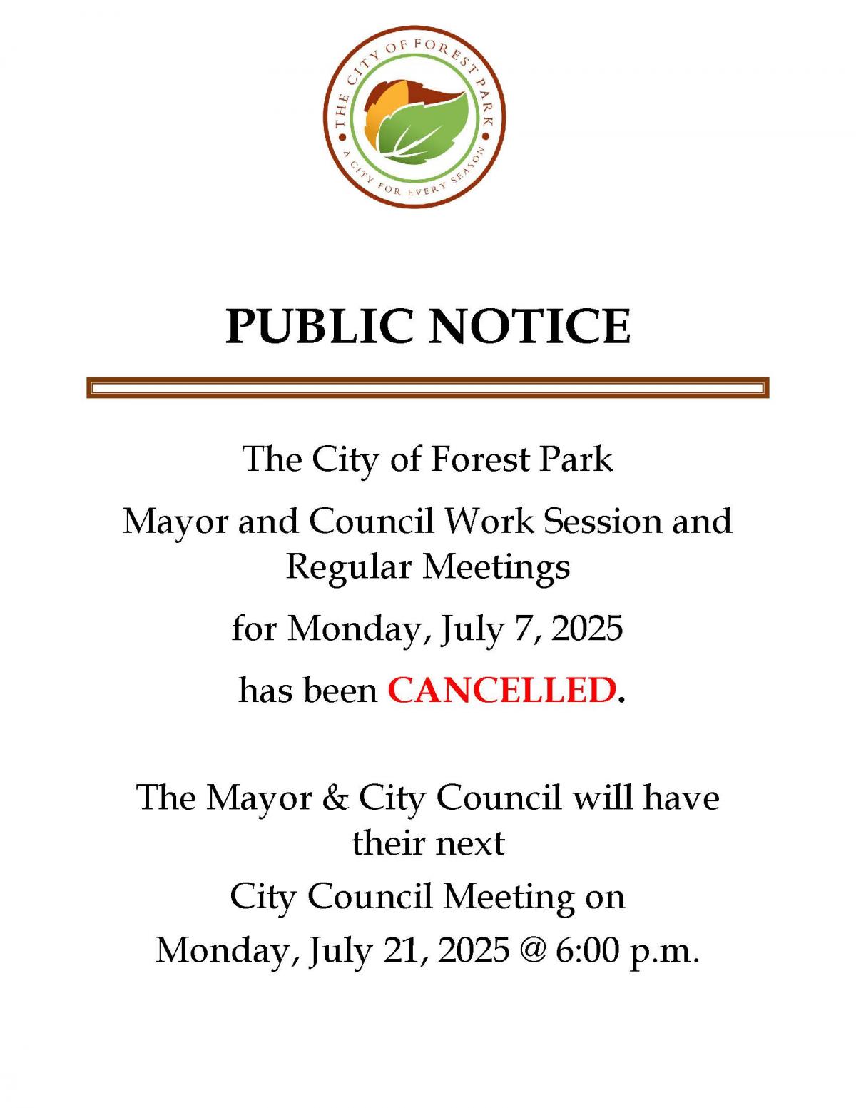 City Council Meeting 