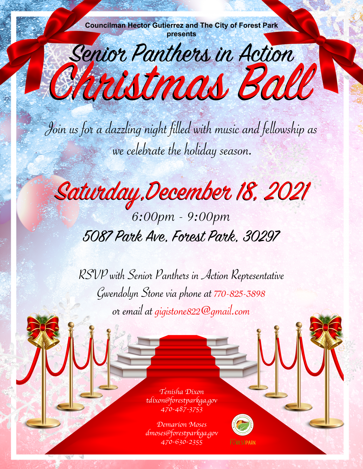 Senior Panthers in Action Christmas Ball
