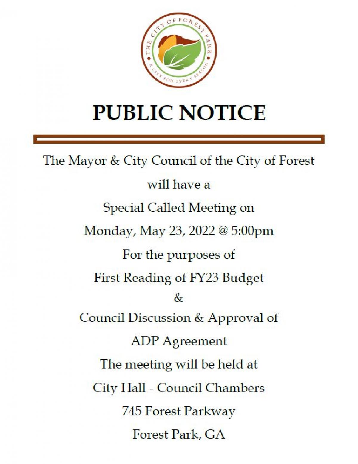 Public Notice