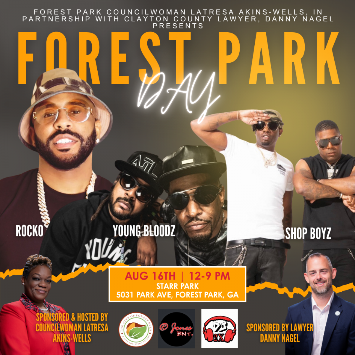 Councilwoman Latresa Akins-Wells in partnership with Clayton County Attorney Danny Nagel Forest Park Day