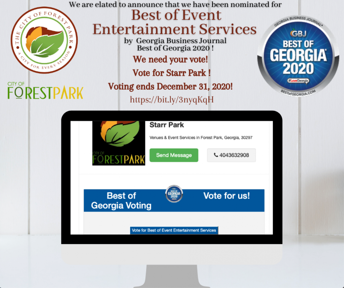 VOTE FOR Starr Park 