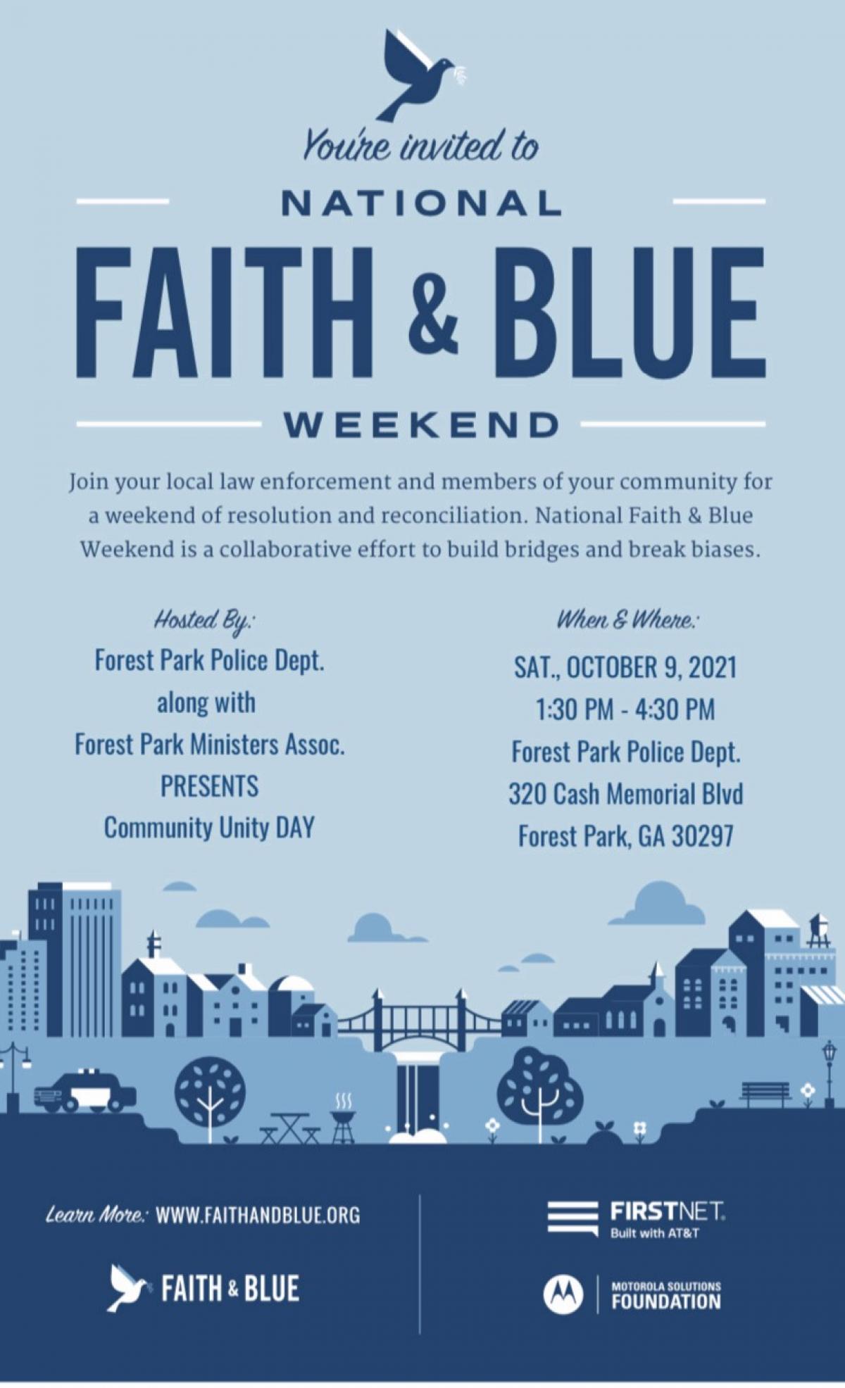 National Faith & Blue Weekend